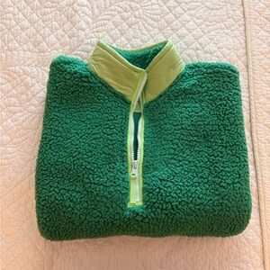 Aerie Kelly Green Sherpa Pullover